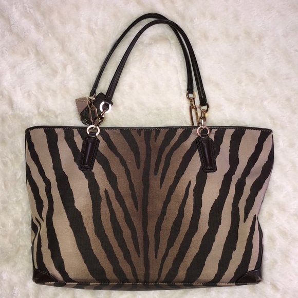 Coach Zebra Print Purse - Picture 2 of 6